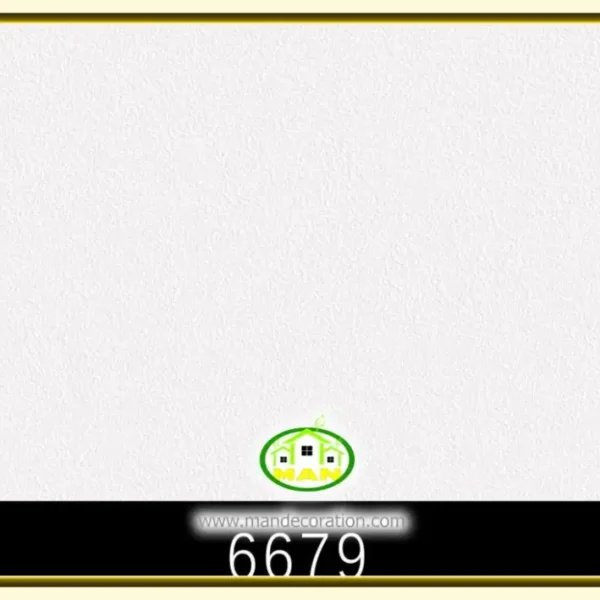 کاغذ دیواری رنگ سفید کد:6679