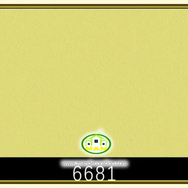 کاغذ دیواری رنگ زرد کد:6681