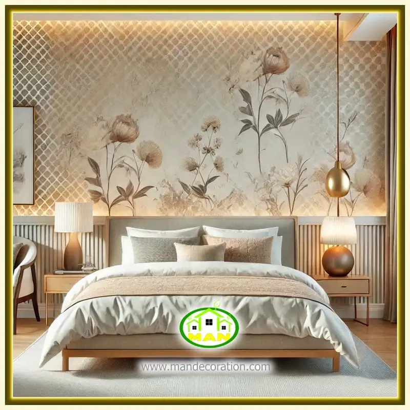 مزایای استفاده از کاغذ دیواری در اتاق خواب | در دکوراسیون من
