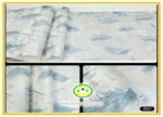 کاغذ دیواری آنجل مدرن طرح پر آبی