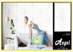 کاغذ دیواری آنجل مدرن طوسی کد:9939