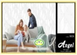 کاغذ دیواری آنجل مدرن راه راه طوسی