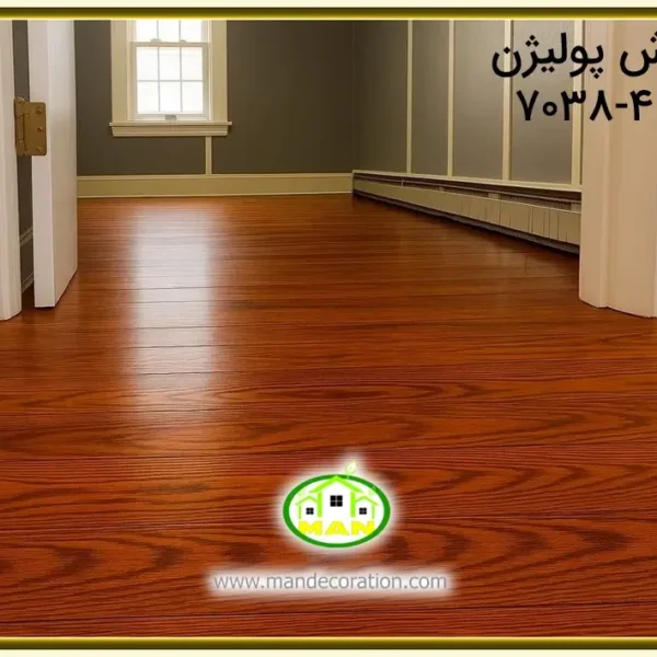 کفپوش طرح چوب قهوه ای پلیژن کد:4-7038