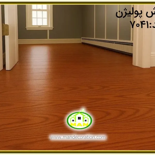 کفپوش طرح چوب قهوه ای پلیژن کد:7041