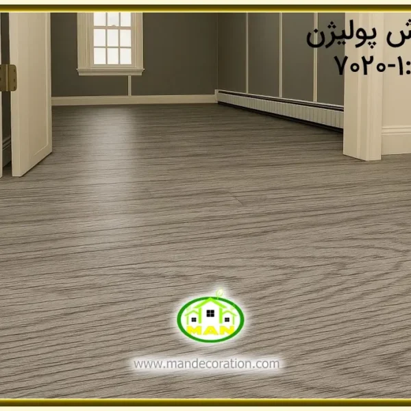 کفپوش طرح چوب طوسی پلیژن کد:1-7220